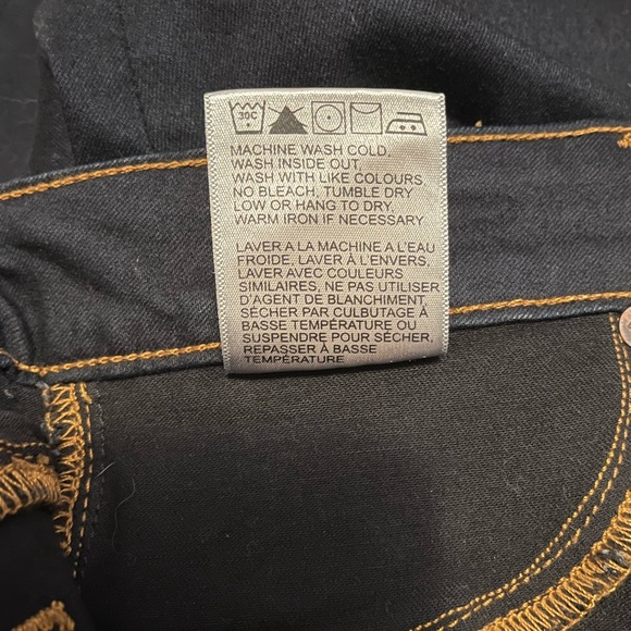 Aritzia Paradise Mine Low Rise Jeggings - Dark Blue Wash - Picture 6 of 6